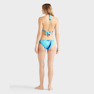 Braguita de bikini de talle medio con estampado Madrague para mujer Thalassa vista trasera desgastada
