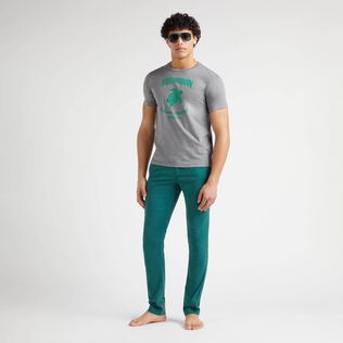 Men Tencel Cotton Chino Pants Solid Ivy details view 1