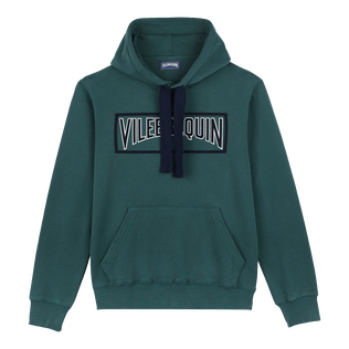 Solid Sweatshirt aus Baumwolle für Herren Pine Vorderansicht