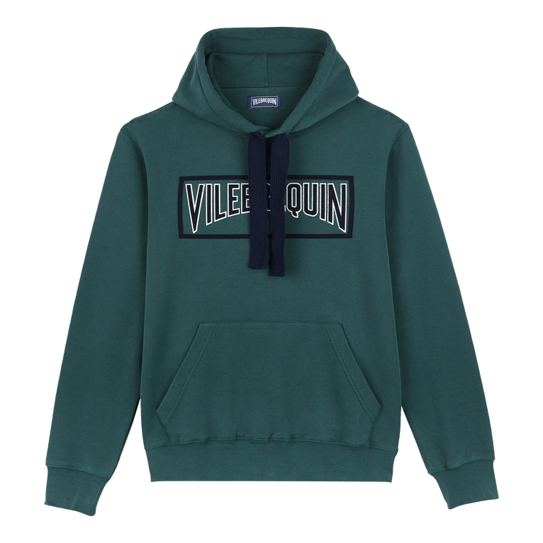 Men Cotton Hoodie Sweatshirt Solid - Sweater - Martin - Green - Size XXXL - Vilebrequin