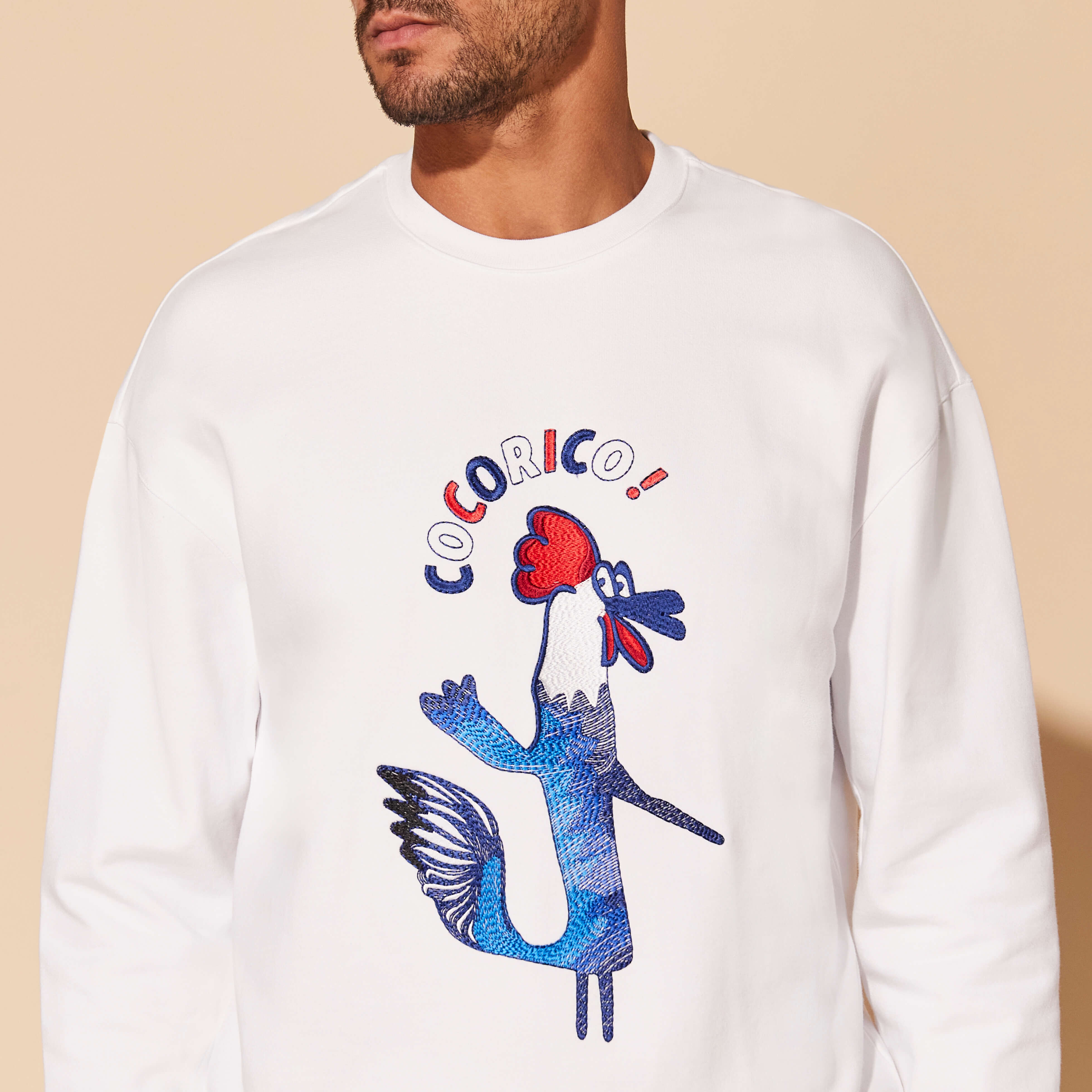 Embroidered sweatshirt mens sales