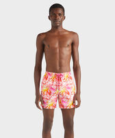 Men Ultra-light and packable Swim Shorts Crab Balloons Peony front worn view