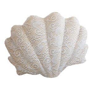 Shell Cushion Broderies Anglaises - VBQ x MX HOME White front view
