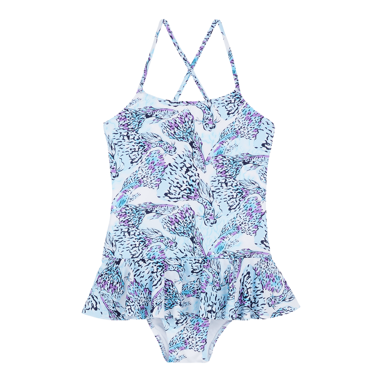 Girls One-piece Swimsuit Isadora Fish - Traje De Baño - Grilly - Blanco