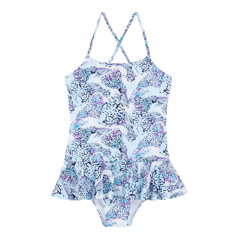 Girls One-piece Swimsuit Isadora Fish - Grilly - Weiss