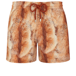 Bañador elástico con estampado Fur para hombre Straw vista frontal