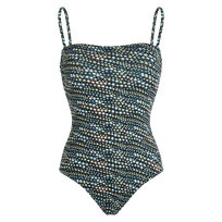Maillot de bain une pièce bustier femme Pearl Noir vue de face