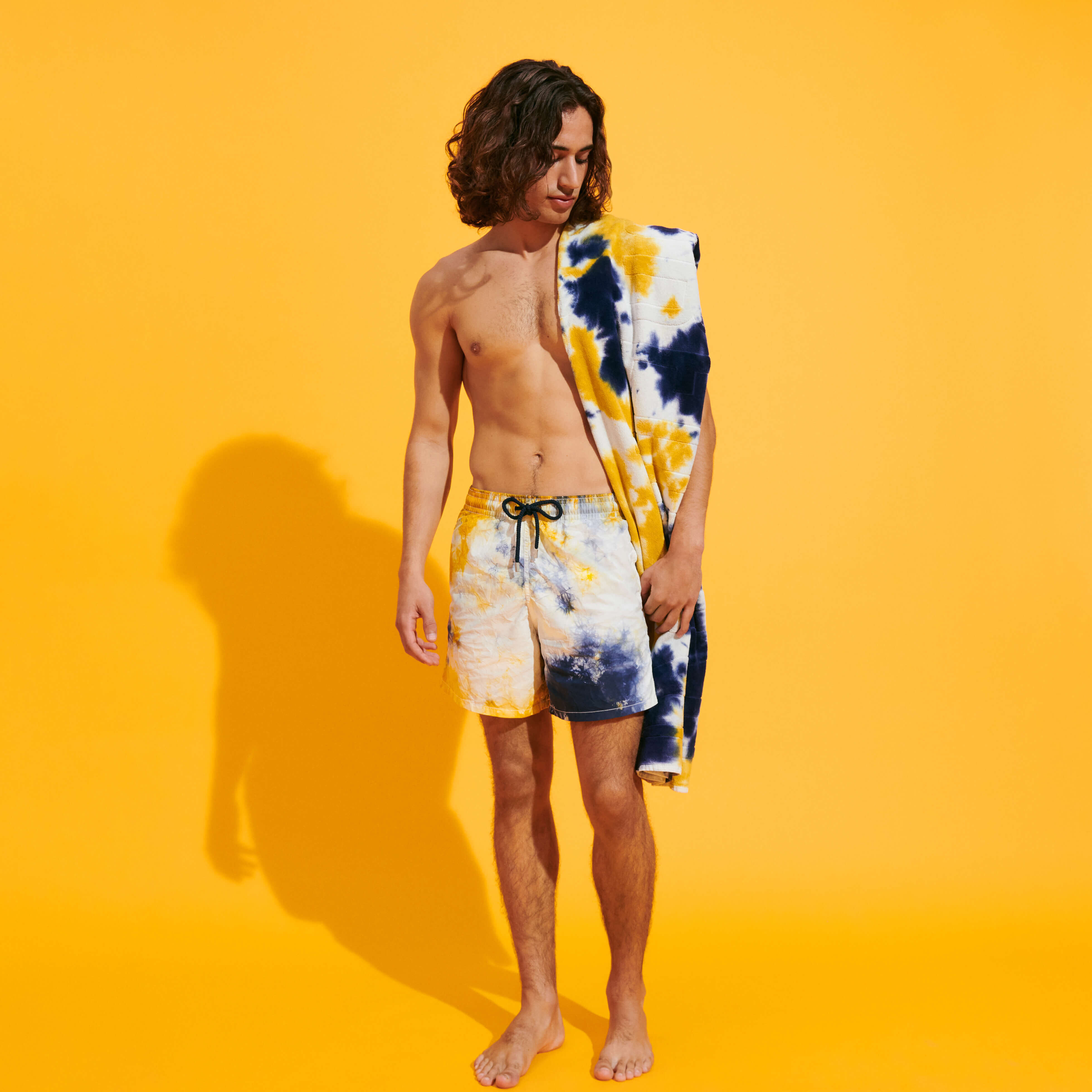 Mens tie dye swim sales trunks