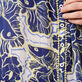 女士 Hidden Fishes 迷你连衣裙 - Vilebrequin x Poupette St Barth 合作款 Purple blue 细节视图2
