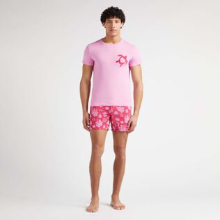 中性植绒 Turtle Heart Tahiti 有机棉 T 恤 Petunia 正面穿戴视图