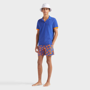 Men Swim Shorts Flocked Fishy Vibes Marrakech details view 1