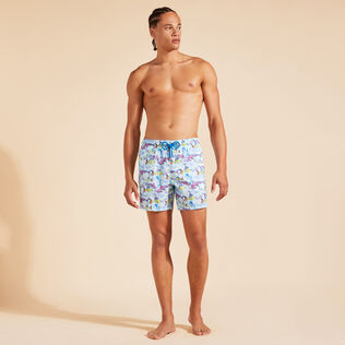Men Ultra-Light and Packable Swim Shorts French History Thalassa front worn view