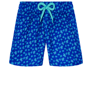 Bañador con estampado Micro Ronde Des Tortues para niño Mar azul vista frontal