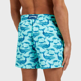 Pantaloncini mare uomo Whales Celadon dettagli vista 2