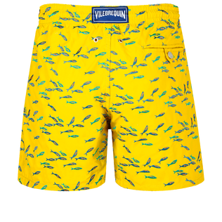 Men Swim Trunks Embroidered Gulf Stream - Limited Edition Sunflower back view
