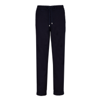 Men Wool Denim Jogger Pants Dark denim w1 front view