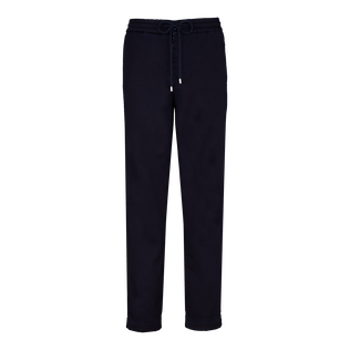 Men Wool Denim Jogger Pants Dark denim w1 front view