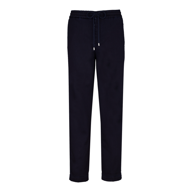 Men Wool Denim Jogger Pants - Jeans - Clemence - Blue - Size 42 - Vilebrequin