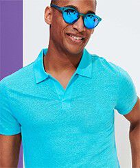 Light Azure Floaty Sunglasses Light azure front worn view
