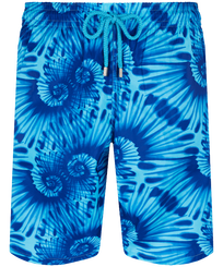 Men Long classic Printed - Men Swimwear Long Ultra-light and packable Nautilius Tie & Dye, Azure front view
