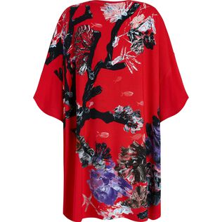 Vestido largo de viscosa con estampado Spring Flower para mujer - Vilebrequin x Patrizia Gucci Amapola vista trasera