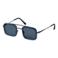 White Tulipwood Women and Men Sunglasses - VBQ x Shelter Navy back view