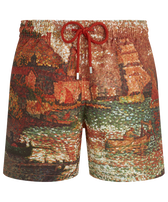Pantaloncini mare uomo 360 Sortie Du Port De St Tropez Brick vista frontale