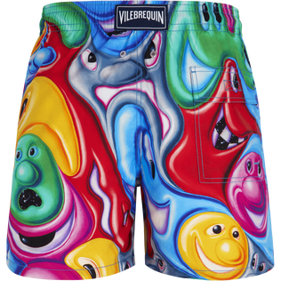 Bañador con estampado Faces In Places para hombre - Vilebrequin x Kenny Scharf Multicolores vista trasera
