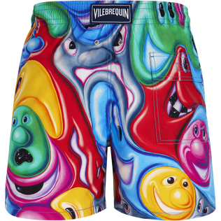 Costume da bagno uomo Faces In Places - Vilebrequin x Kenny Scharf Multicolore vista posteriore