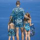 Piranhas Badeanzug für Mädchen Marineblau Details Ansicht 1