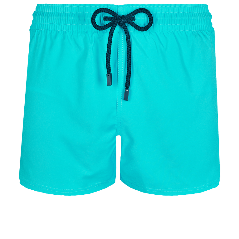 Men Swimwear Short And Fitted Stretch Solid - Man - Blue