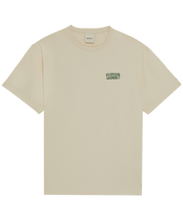 Men Cotton T-shirt Solid - Vilebrequin x Highsnobiety Tofu front view