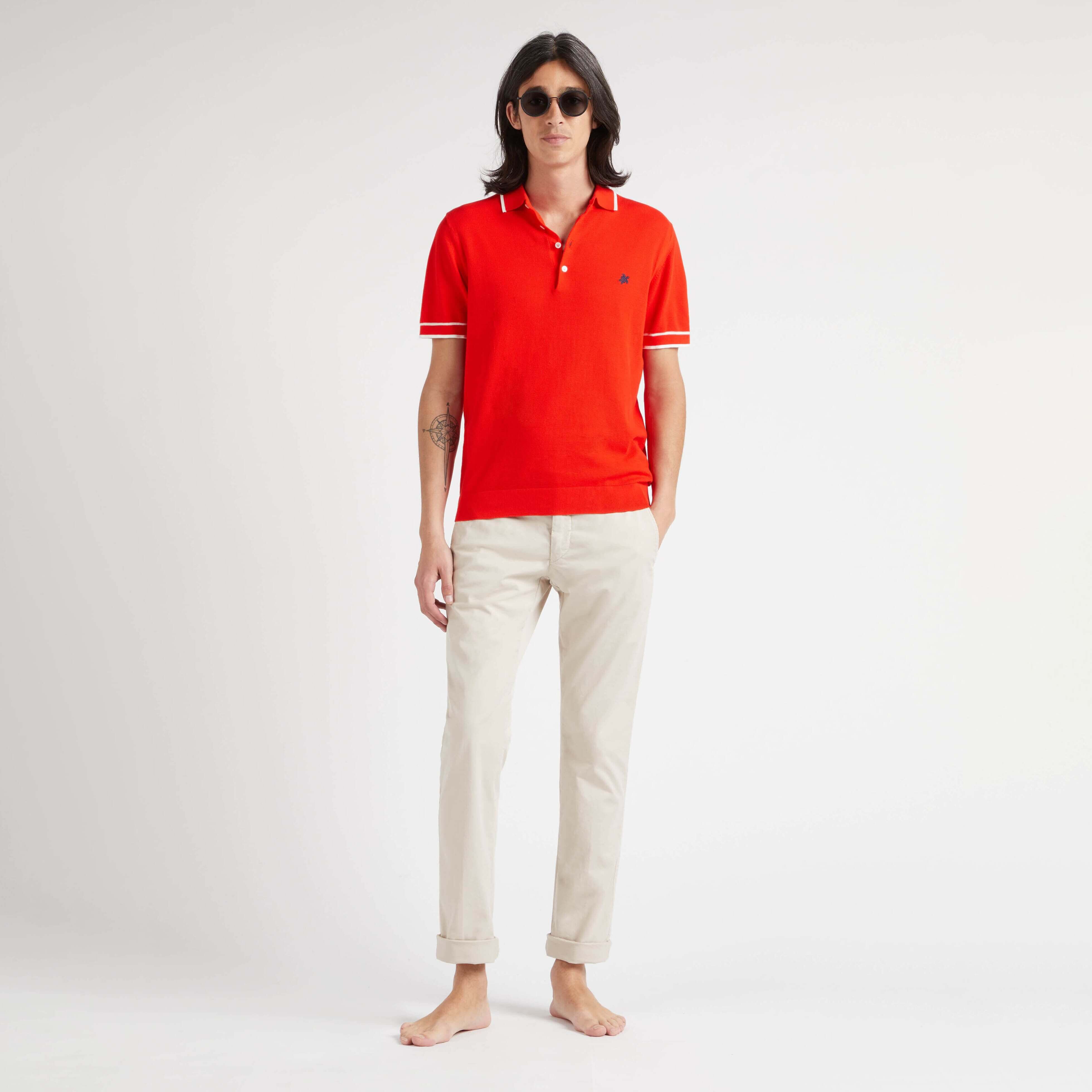 Pantalon chino en gabardina de algodon de color liso para hombre Sitio web de Vilebrequin TLLAV375