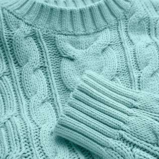 Men Cable-Knit Cotton Sweater Thalassa details view 1