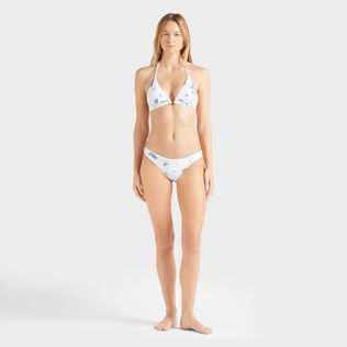 女士 Herbier 挂脖式比基尼上衣 Off white 正面穿戴视图