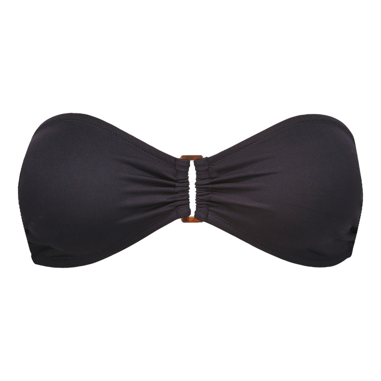 Women Bandeau Bikini Top Solid - Luce - Black - Size M - Vilebrequin