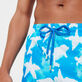 Men Ultra-light and packable Swim Shorts Clouds Hawaii blue details view 2