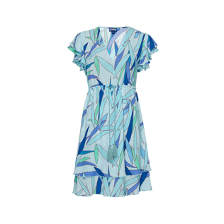 Women Short Viscose Dress Madrague Thalassa front view