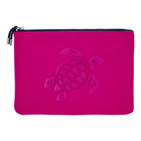 Zipped Turtle Beach Pouch Crimson purple front view