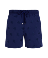 Pantaloncini mare uomo ricamati Micro Ronde des Tortues Diagonale - Edizione limitata Midnight vista frontale