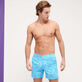 Men Stretch classic Printed - Men Swimwear Flat Belt Stretch Urchins, Horizon front worn view