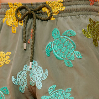 Men Swim Trunks Embroidered Ronde Tortues Multicolores - Limited Edition Olivier details view 1