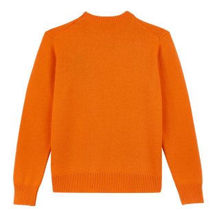 Men Wool and Cashmere Crewneck Sweater Turtle Carrot back view