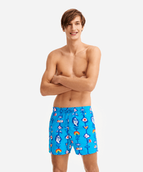 Costume da bagno uomo Totem - Vilebrequin x JCC+ - Edizione limitata Swimming pool vista frontale indossata