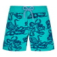 Bañador con estampado de tacto aterciopelado Poulpes para niño Emerald vista frontal
