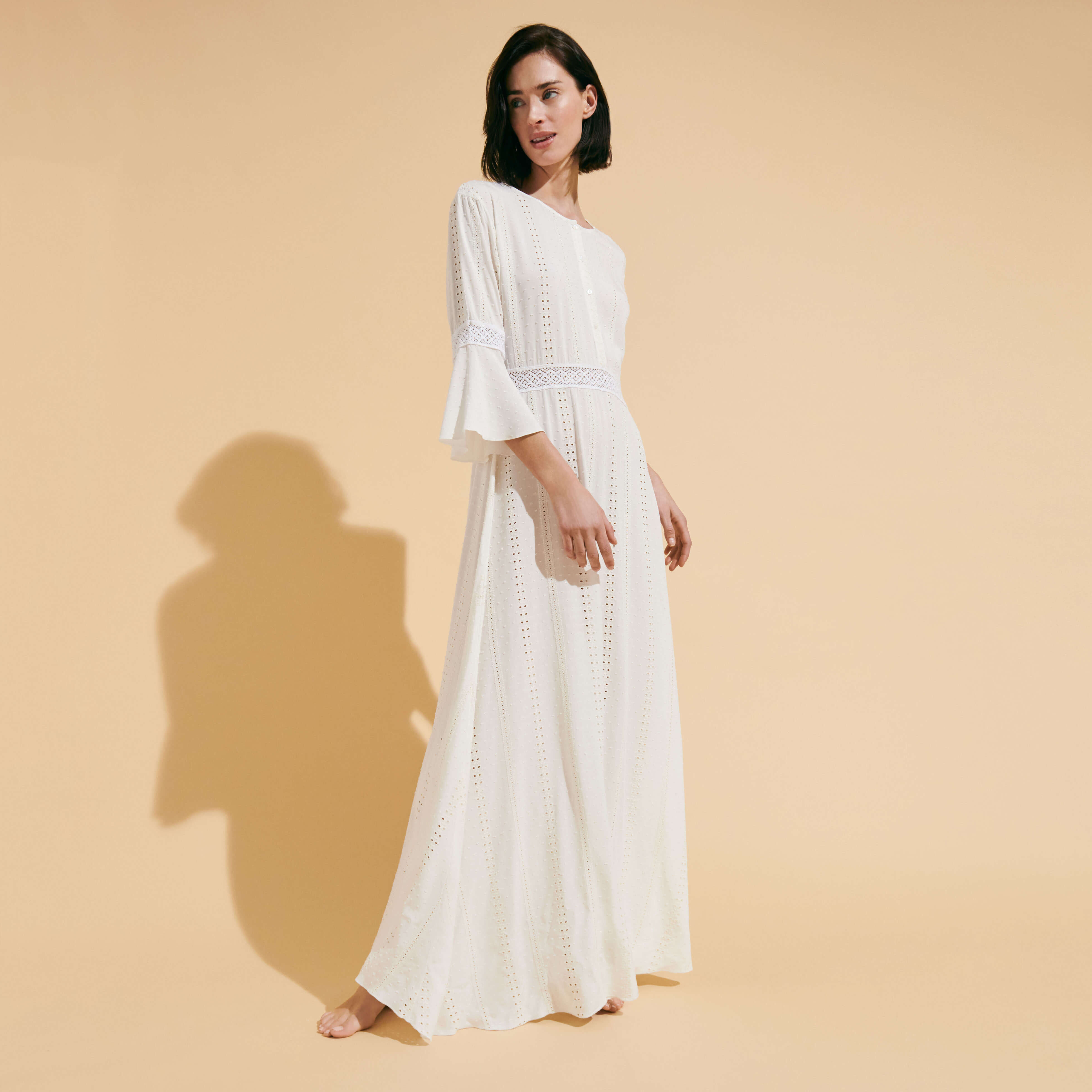 Vestido calado blanco top