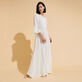 Women Dress Broderie Anglaise Chalk front worn view