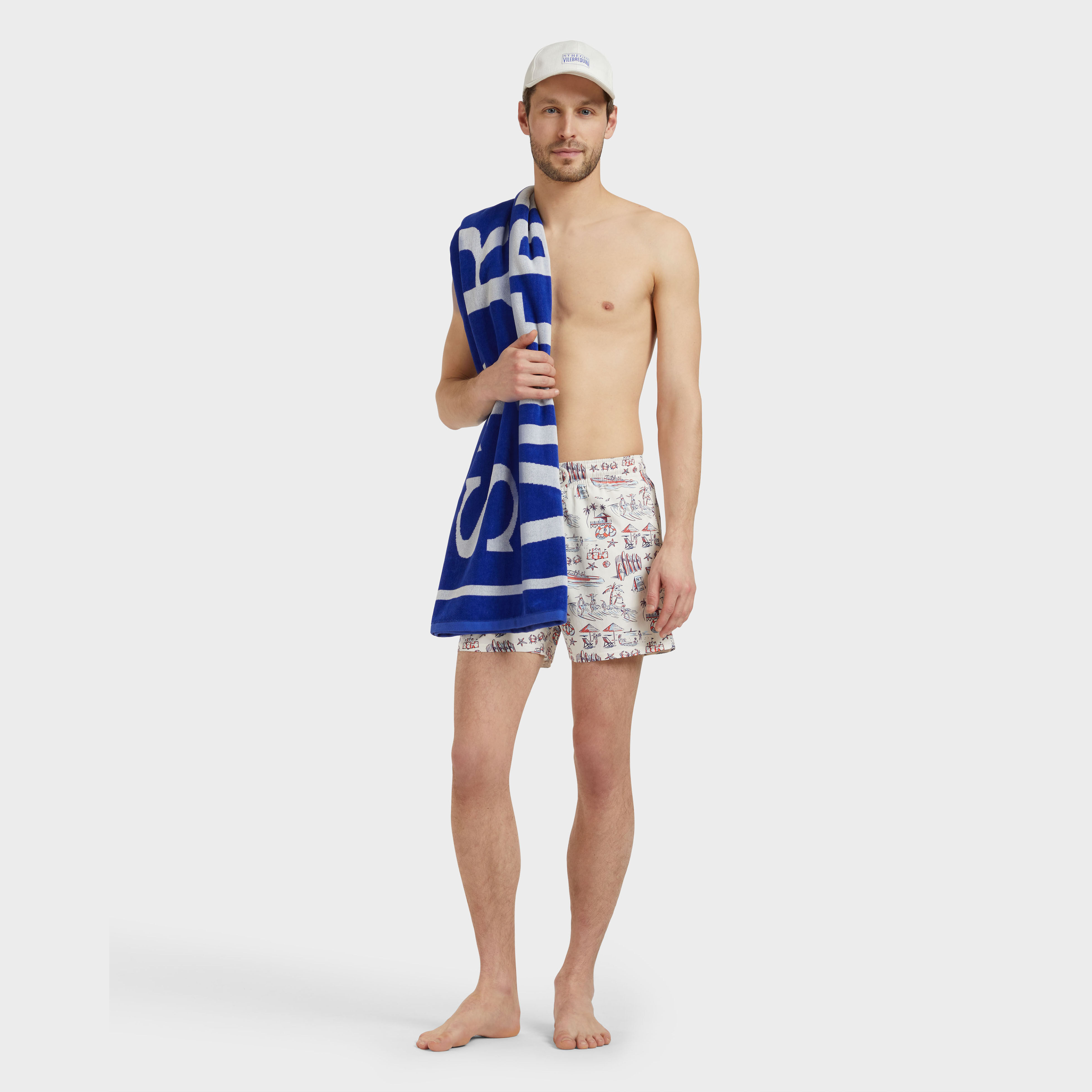 Men Stretch Swim Trunks Family Beach- Vilebrequin x St Regis