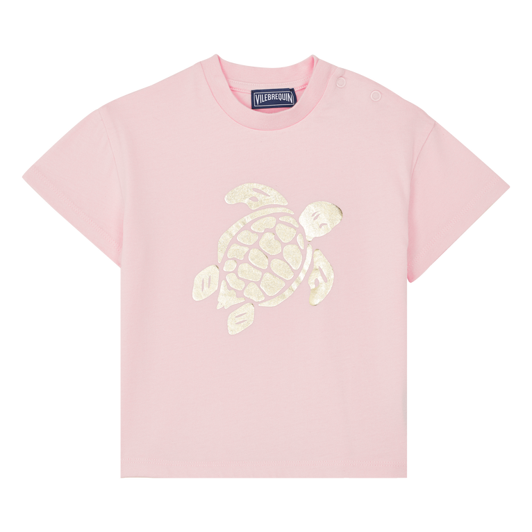 T-shirt En Coton Organique Fille - Gitty - Rose
