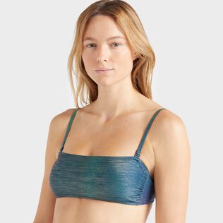 Haut de maillot de bain brassière femme Rainbow Vert disco vue de détail 2